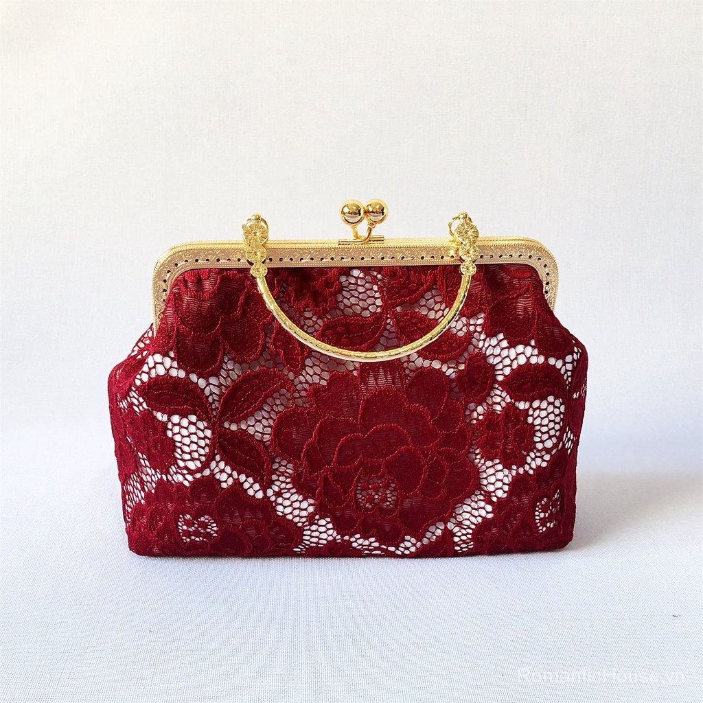 Túi Đeo Chéo Phối Ren Mẫu Mới 2019 Thời Trang Cho Nữ