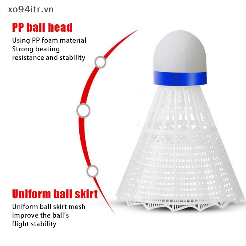 Xoitr 1 Quả Cầu Lông Bằng Nhựa nylon Bền Màu Vàng Trắng vn