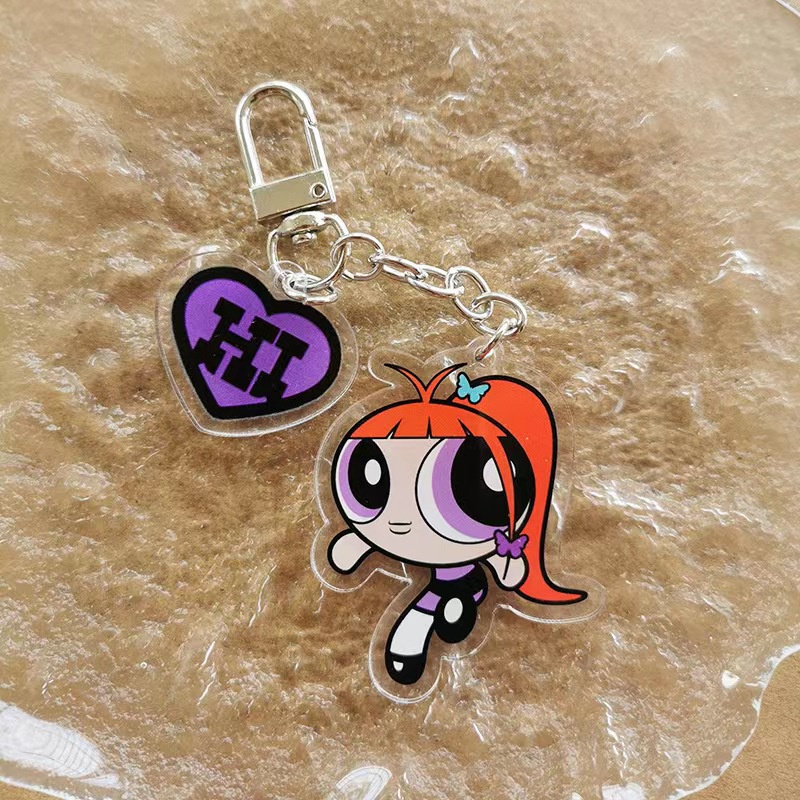 Móc Khóa Hình Thỏ Hoạt Hình Hai Mặt Bằng acrylic