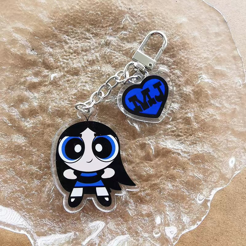 Móc Khóa Hình Thỏ Hoạt Hình Hai Mặt Bằng acrylic