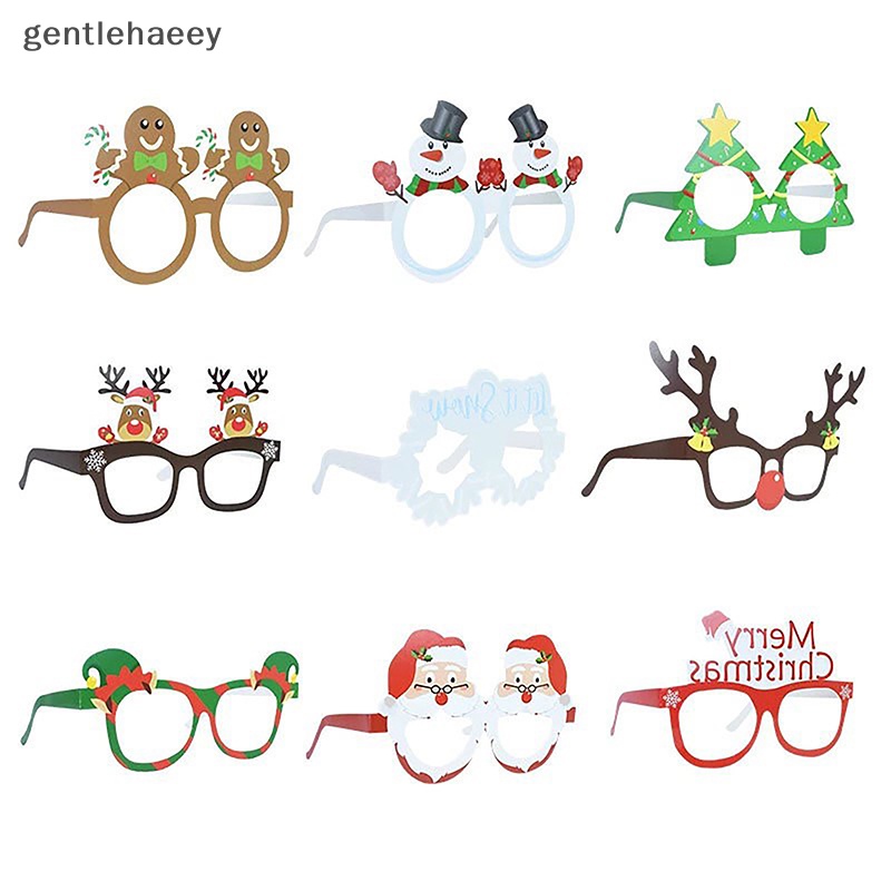 Gent Set 9 Khung Kính Làm Quà Tặng Giáng Sinh / Năm Mới / Cây Thông Noel Trang Trí Cho Bé