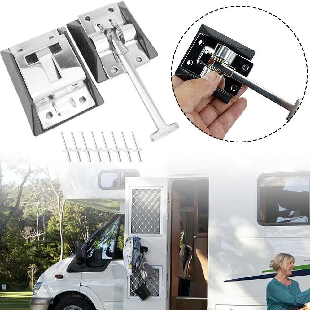 Rv Giá Đỡ Cửa Đinh Tán Bằng Thép Không Gỉ Có Đinh Tán Cho motorhome h3u7