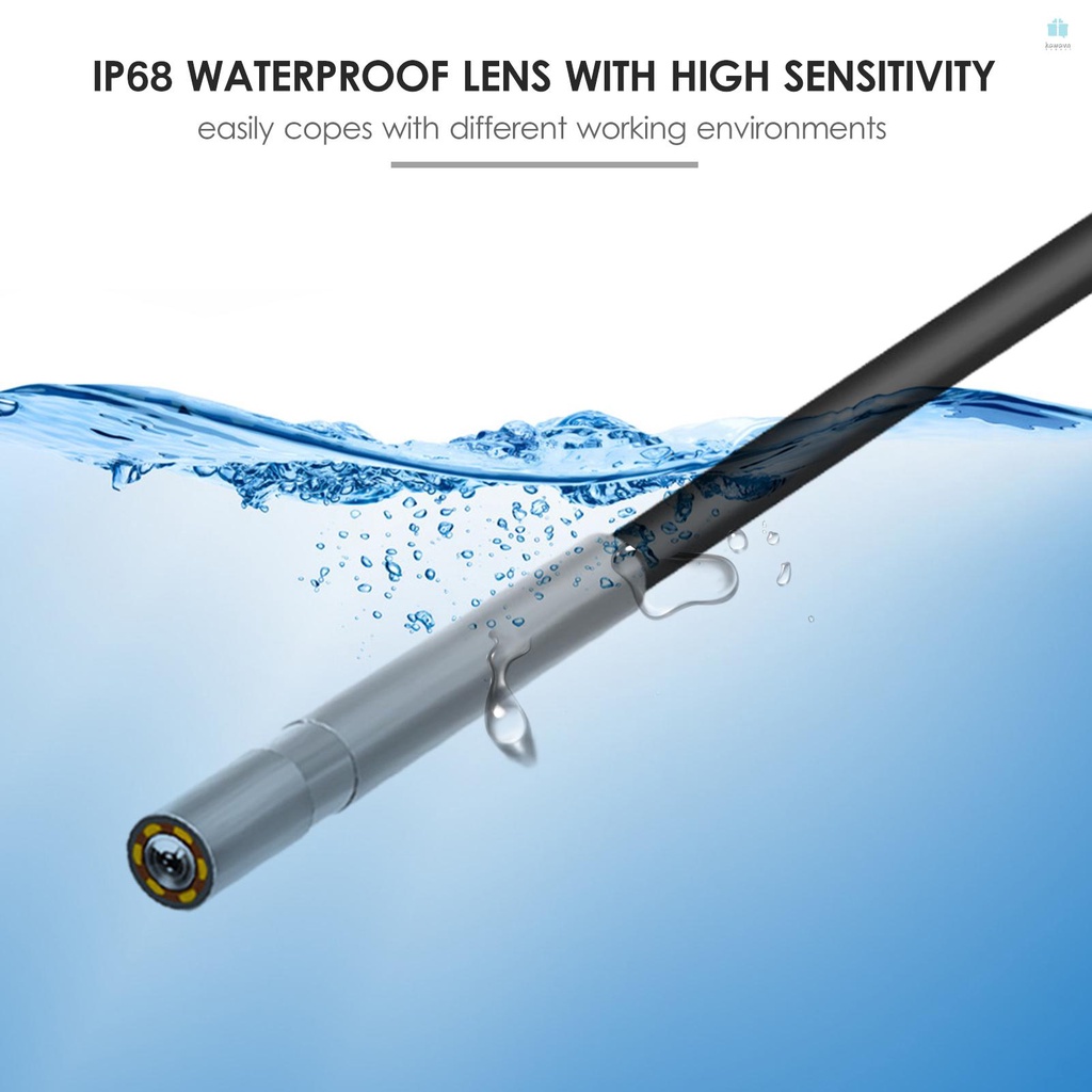 Professional Industrial Endoscope with 2.8-inch IPS Screen and IP68 Waterproof Snake Scope Camera for Vehicle Inspection
