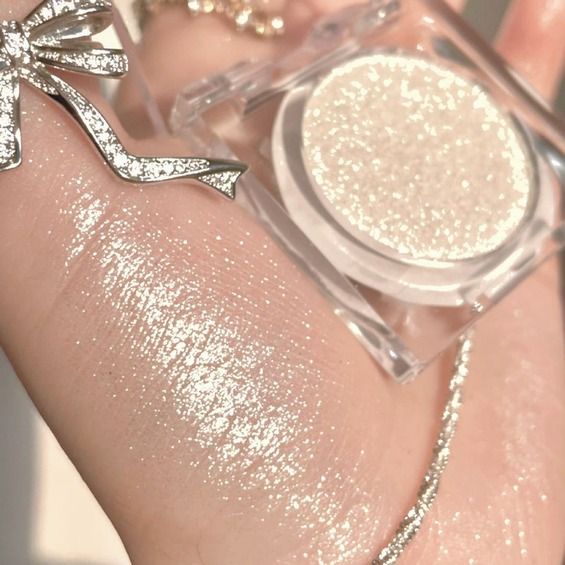 Phấn Mắt Trang Điểm Lâu Trôi Không Thấm Nước Lấp Lánh / Phấn Mắt acrylic Đơn Sắc / Bảng Phấn Mắt Kim Cương mini Trong Suốt Vỏ Sò Lấp Lánh Bắt Sáng