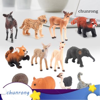Chunrong tượng động vật trong sở thú giả làm bức tượng cảm xúc sống động như thật cho bé
