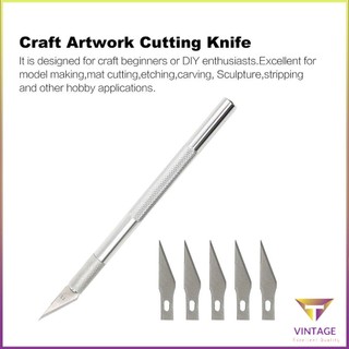 Craft Artwork Cutting Knife DIY Carving Stencil Scoring Hobby Chisel [A/7]