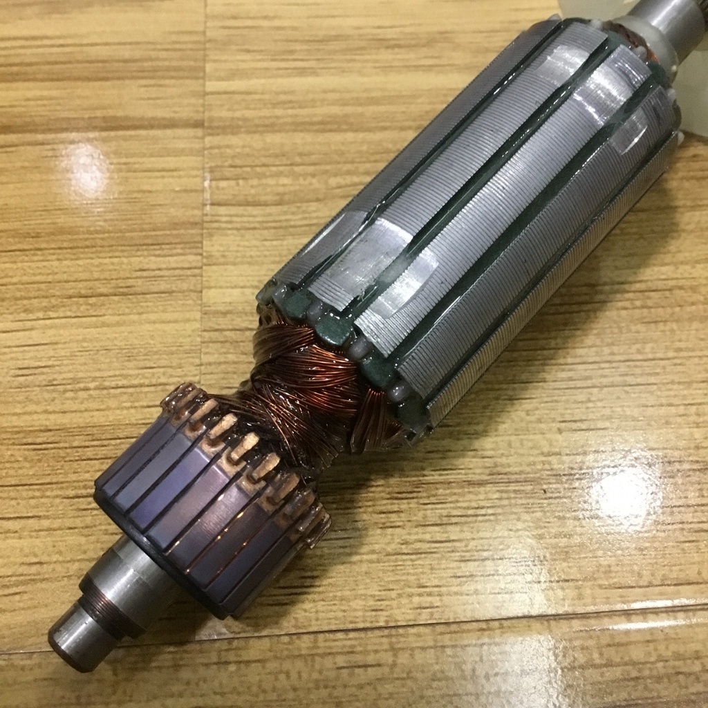 Rotor máy mài CROWN CT13322, CT3005 | Thân 29mm Dài 162mm | Dây đồng 100% - Tặng chổi than