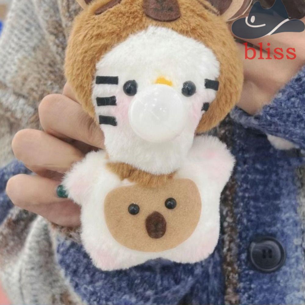 Bliss Búp Bê Nhồi Bông Hình Chim / Mèo / Đuôi Bồ Câu Có Móc Khóa diy