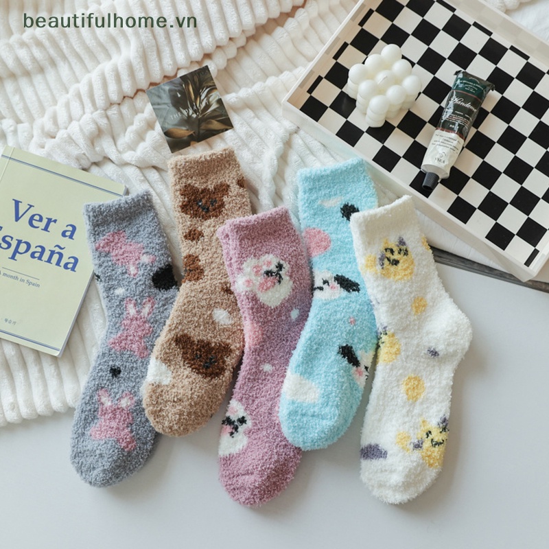 Vớ Ngủ Nhung San Hô Lông Cừu San Hô Sáng Tạo Cho Nữ