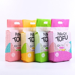 Cát đậu nành vệ sinh cho mèo petpetcat tofu túi 6l