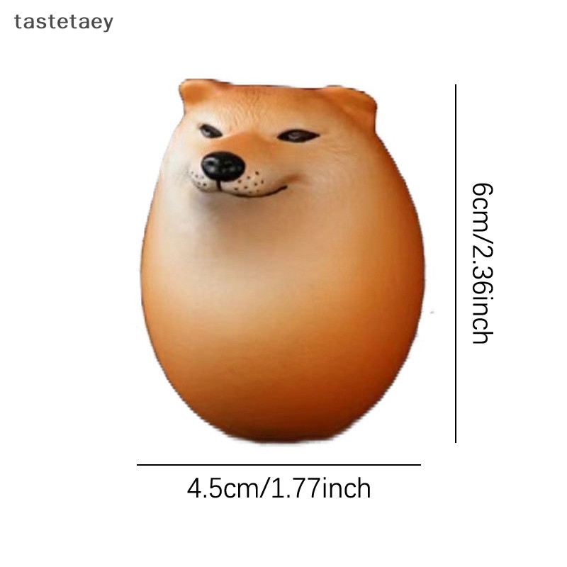 Tast Quả Trứng Chó shiba inu Thực Tế Bằng pvc Trang Trí Bàn Làm Việc / Văn Phòng / Làm Quà Giáng Sinh Vui Nhộn