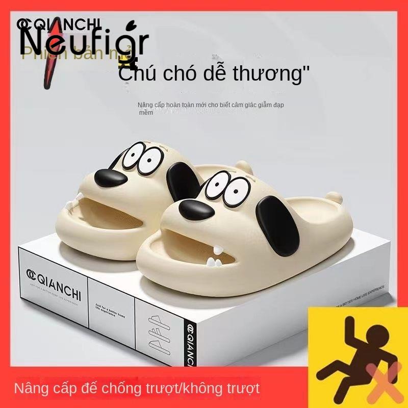Dép Đi Trong Nhà Đế Dày Chống Trượt Thoải Mái In Hình Chó Pug Hoạt Hình Thời Trang Mùa Hè Cho Cặp Đôi