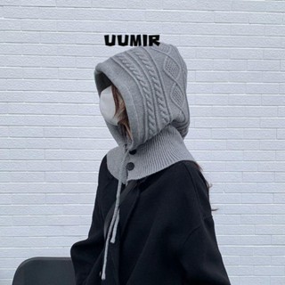 UUMIR Mũ Len Dệt Kim Dày Dặn Kèm Khăn Choàng Cổ Giữ Ấm Mùa Đông