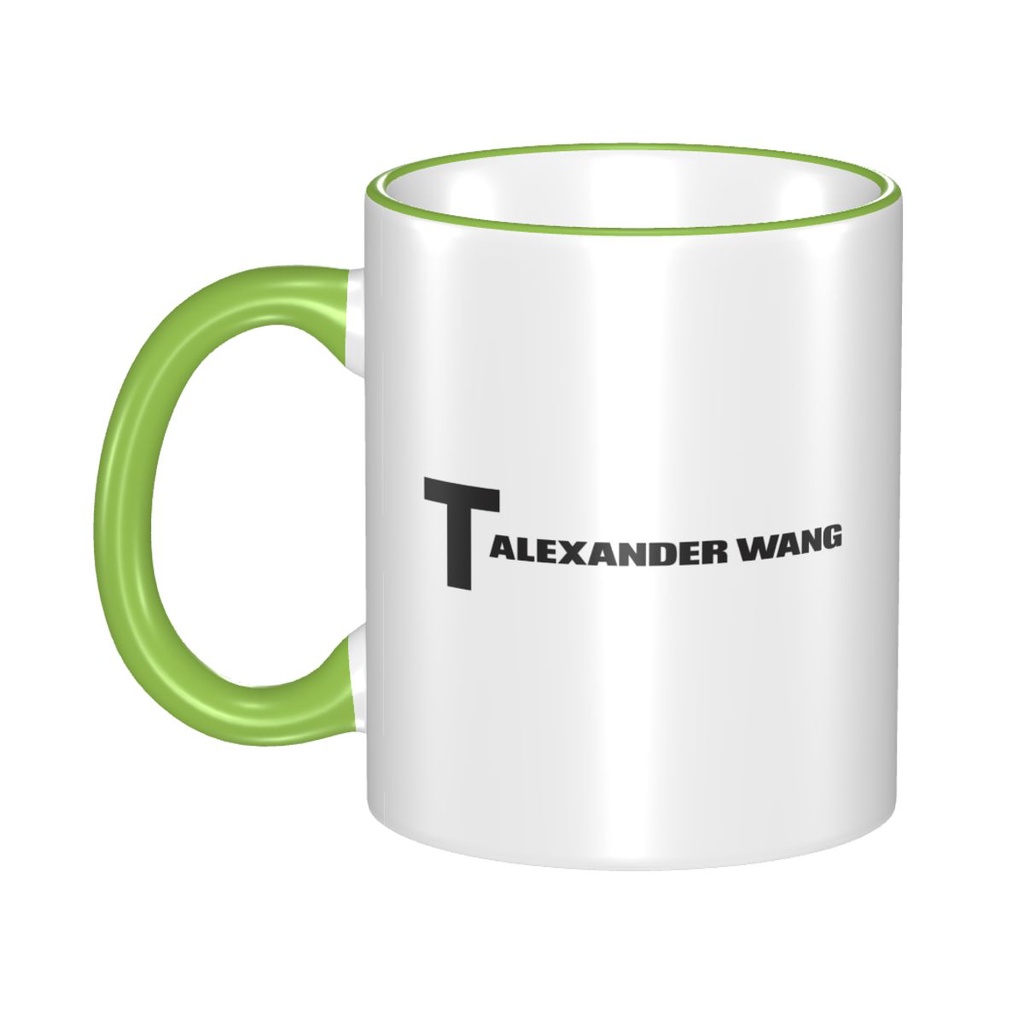 Alexander Wang logo Cốc Cà Phê Sáng Tạo Cốc Cặp Đôi Cốc Gốm Đơn Giản Hợp Thời Trang Cốc Uống Gốm 330