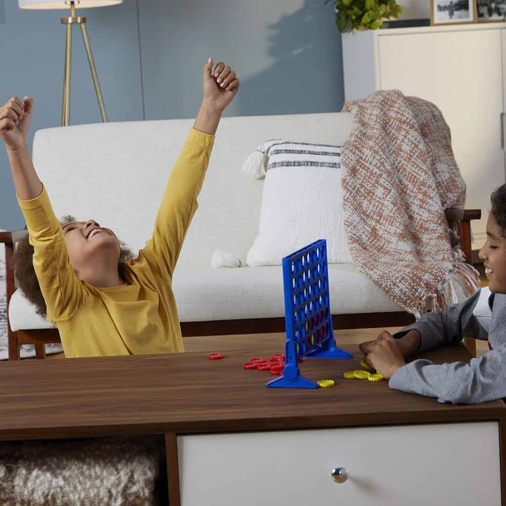 Connect 4 In A Line Chess Game Children's Educational Toys Foldable Lined Up Three-dimensional Desktop Board Games