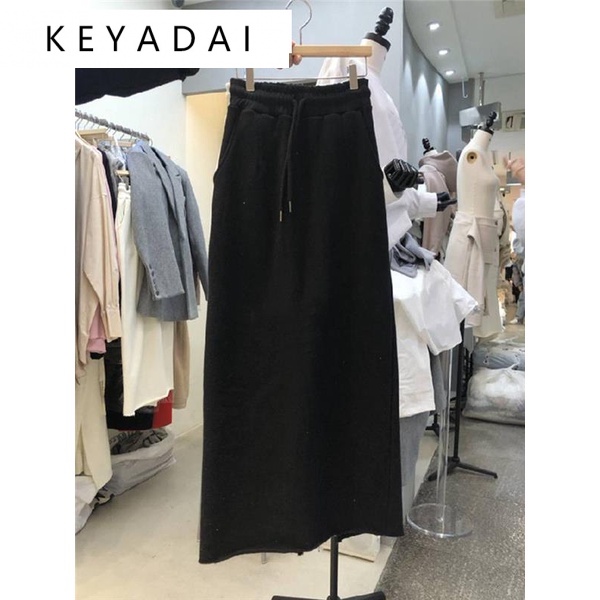 KEYADAI Chân váy dài Phong cách dài A23M0AW 44Z231030