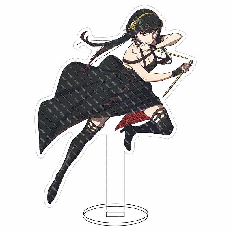 Mô hình Standee Japan Anime Spy X Family Anya Loid Yor Spy Family 15cm Acrylic decor góc học tập để bàn làm việc 15cm