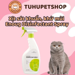 Xịt sát khuẩn, khử mùi chuồng nuôi Enoug Disinfectant Spray chai 500ml