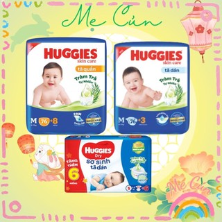 Tã quần, Tã dán Huggies đủ size Sơ sinh NB70, S54, M76, L68, XL60, XXL54 🌸