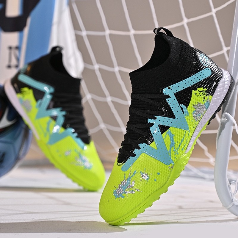 Giày bóng đá cỏ nhân tạo PM Ultra cao cổ, giày đá banh cỏ nhân tạo nam đã khâu đế - 2EVSHOP