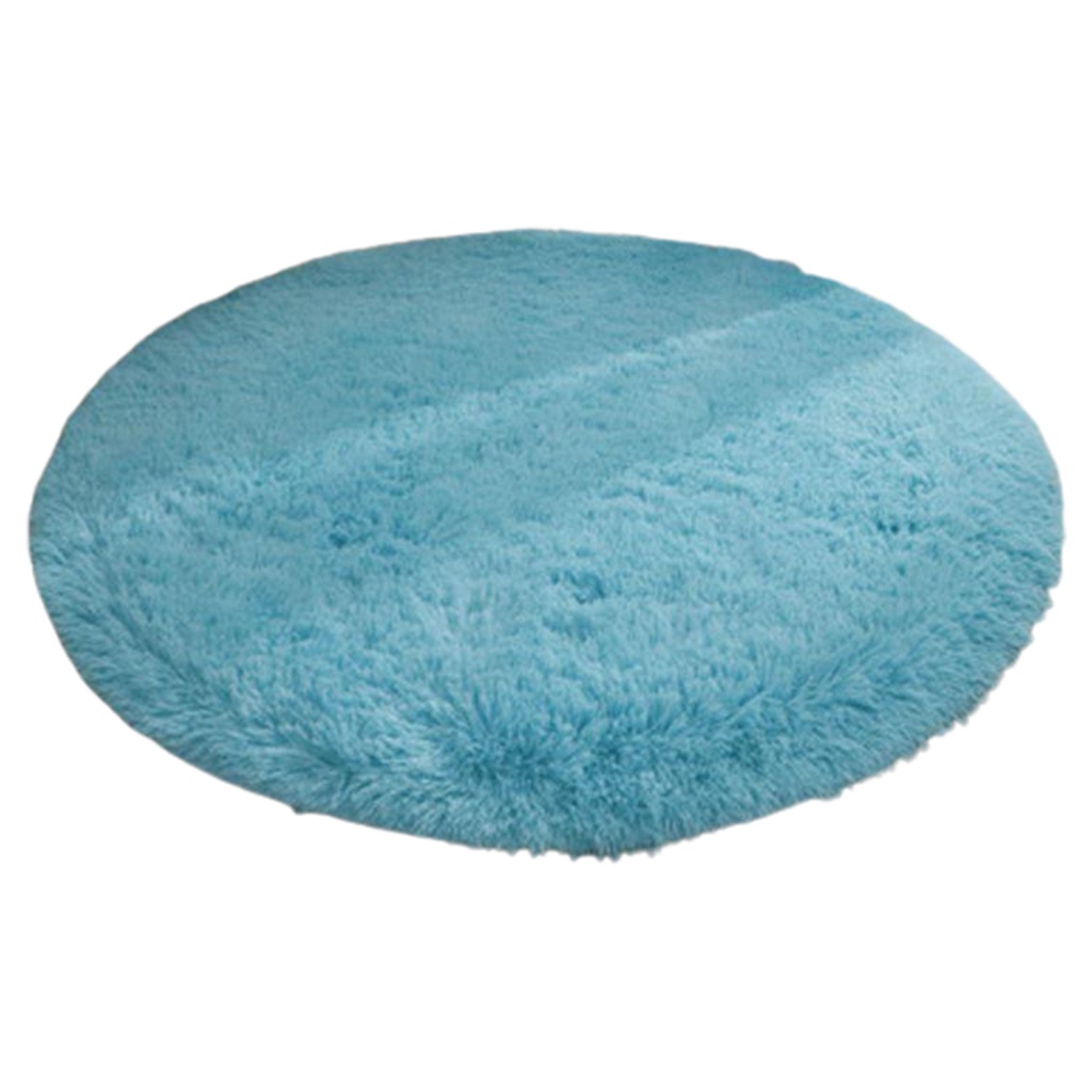 Thảm Lông Siêu Mềm Chống Trượt Hình Tròn Sang Trọng Cho Phòng Ngủ