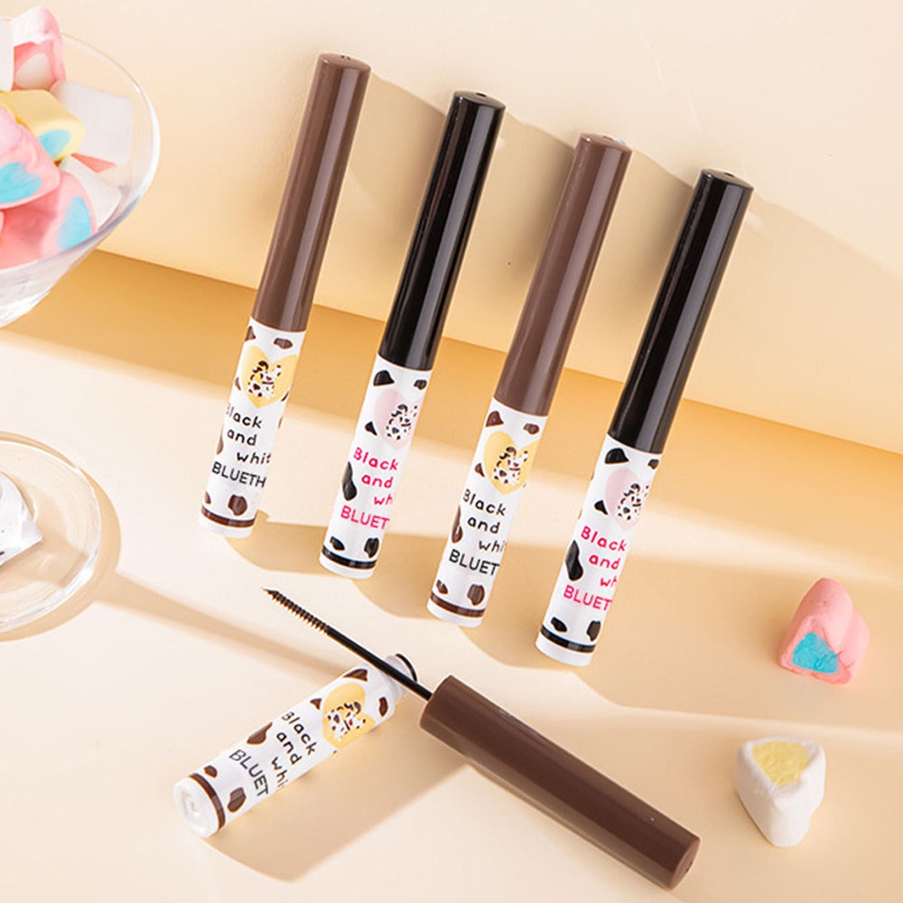 Mascara lâu trôi Mascara dày không có cặn Mascara làm bay hơi nhanh Mascara tự nhiên đầy đặn không vón cục Mascara kéo dài lông mi Sơn lót mảnh mai, trang điểm cao cấp châu Âu và Mỹ