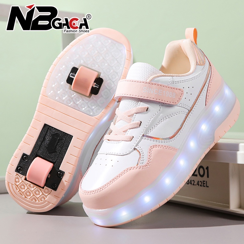 Giày Trượt Patin Có Đèn led 2 Bánh Xe Cho Bé