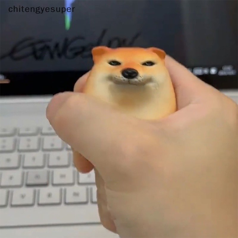 Đồ Trang Trí Bàn Bằng pvc Hình Quả Trứng Chó shiba inu Sáng Tạo