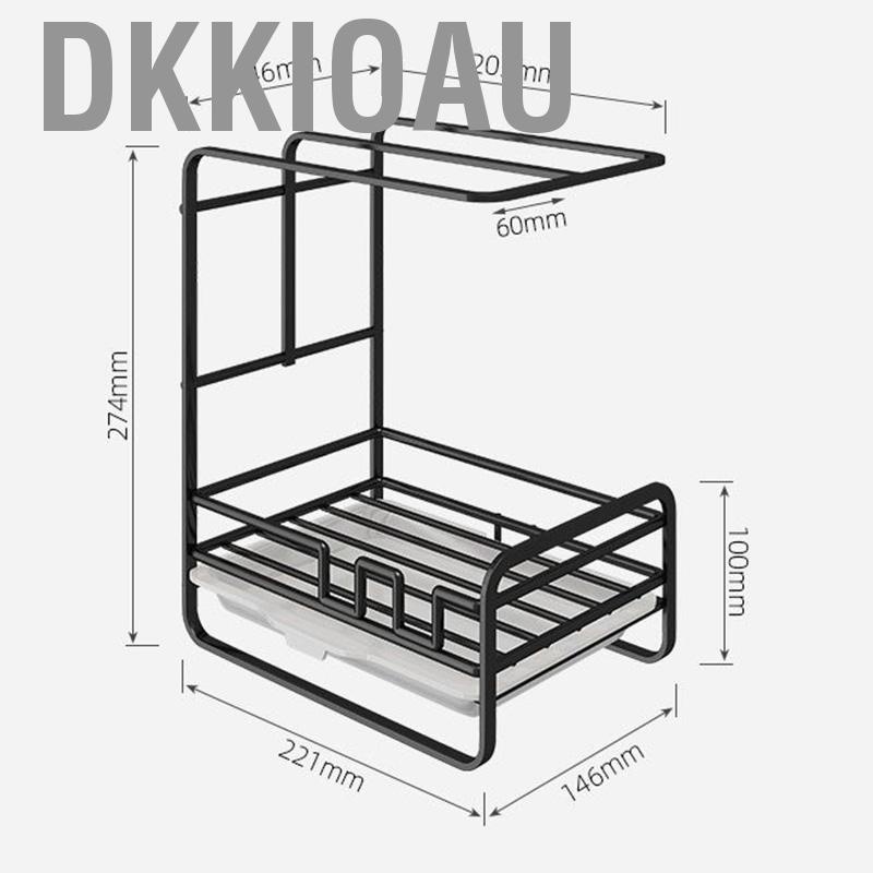 Dkkioau Commodity Shelf Largr Capacity Strong Load Durable Free Disassembly Storage Rack for Kitchen