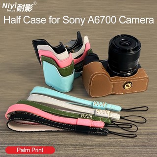 Bao da pu đựng máy ảnh sony a6700 zve10 a7cr a7cii a7c2 a7c ii vỏ