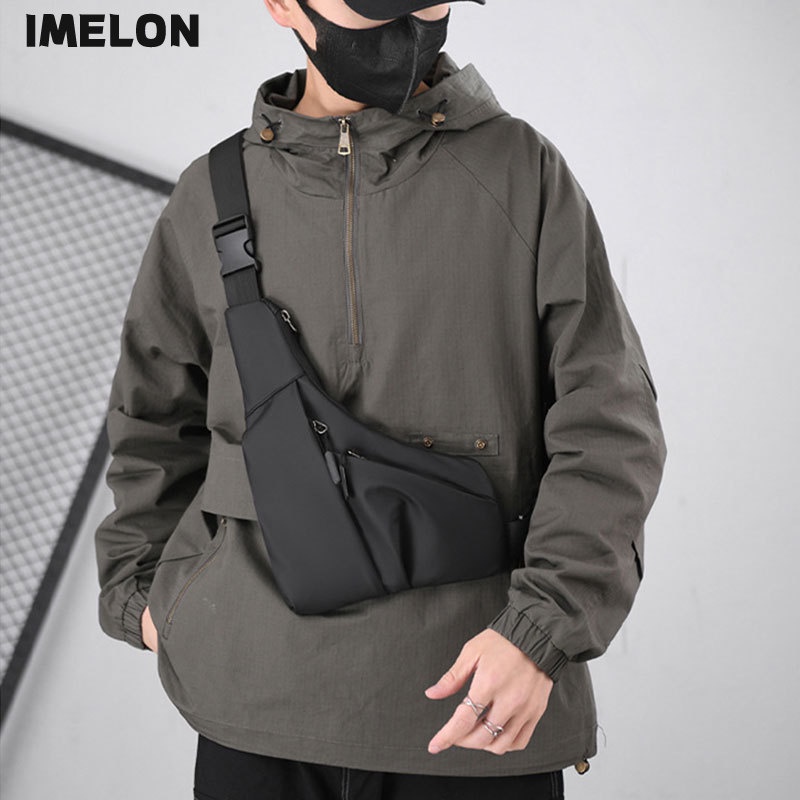 Imelon Túi Đeo Chéo Ngực Thời Trang Cá Tính Cho Nam