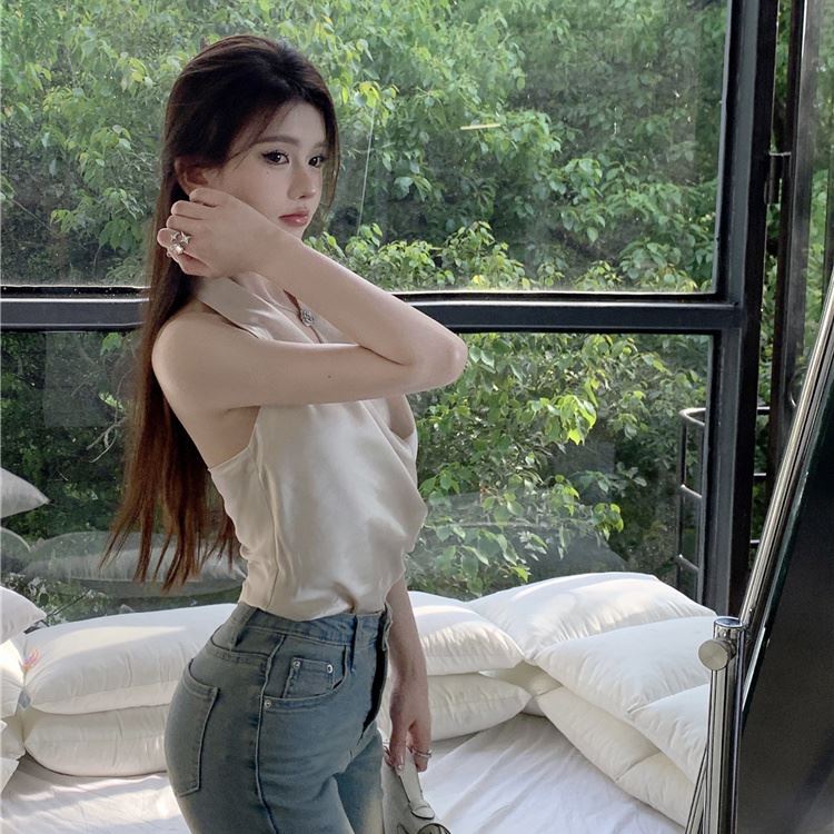 Áo Croptop Sát Nách Dáng Ngắn Lưng Cao Thời Trang Mùa Hè Cao Cấp Cho Nữ