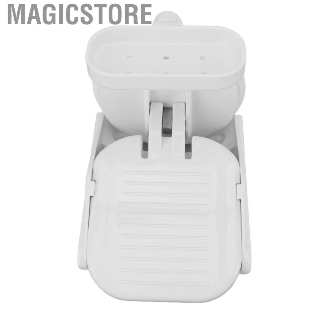 Magicstore Shower Foot Rest with Suction Cup Leg Assist Drill Free Anti Slip Wall Mounted Plastic Bathroom Pedal for Women Home