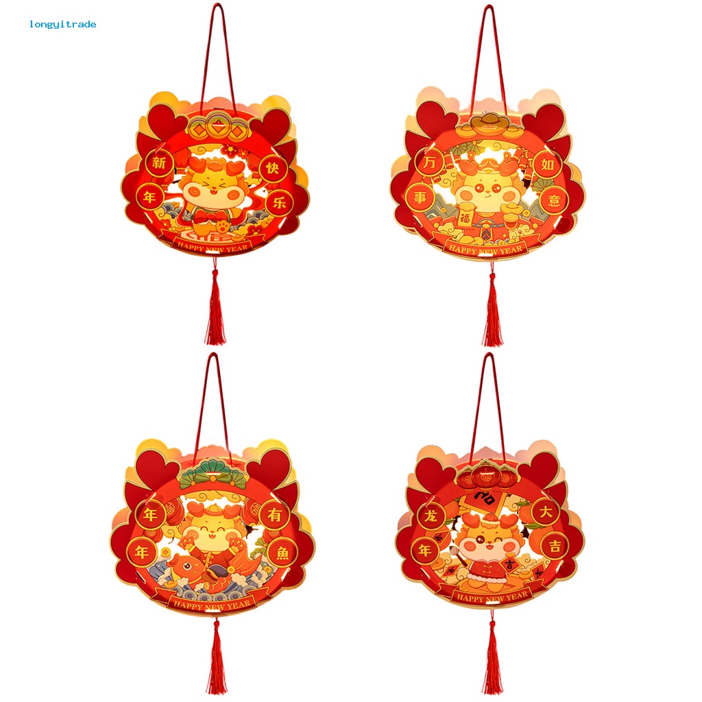 Bộ Đèn Lồng Thủ Công Năm 2024 Hình Rồng Phát Sáng Trang Trí Lễ Nam Ánh Sáng diy