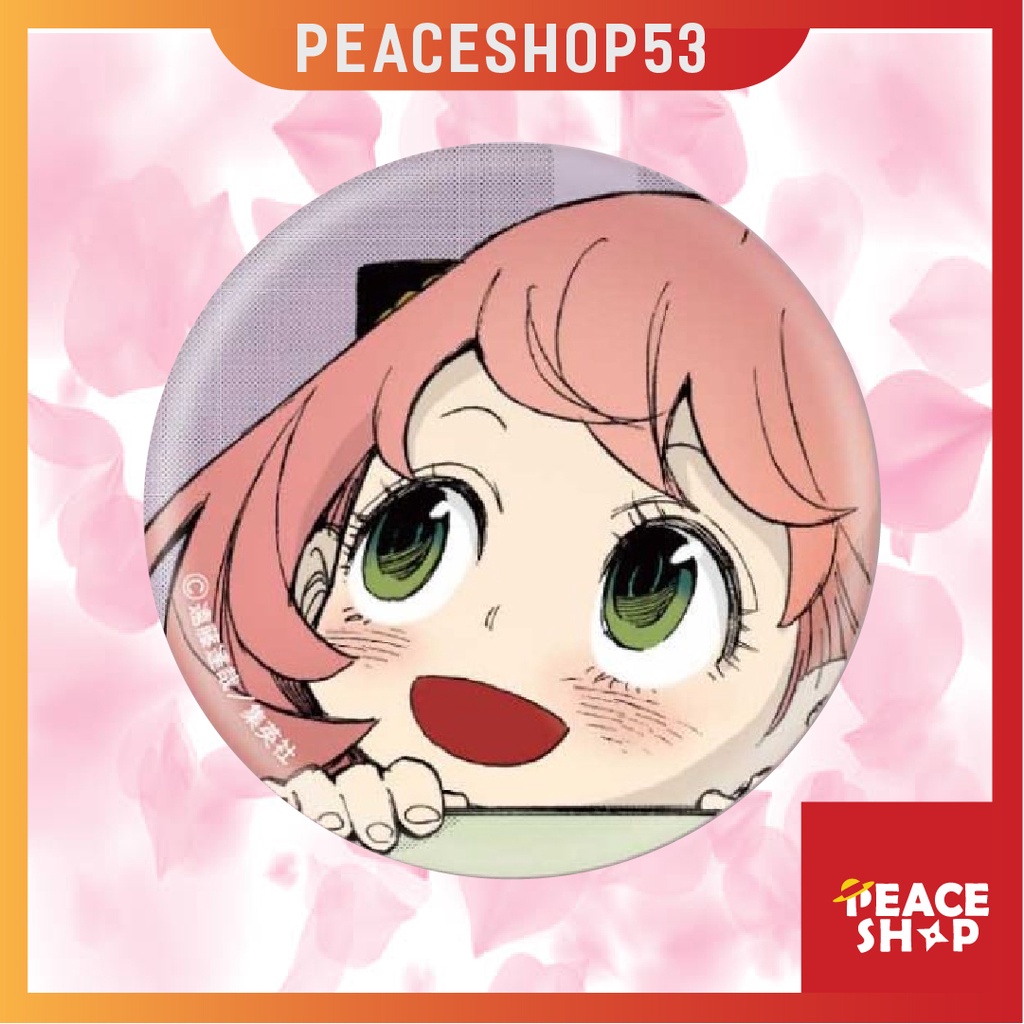 Huy hiệu Spy x Family Anya Lấp Lánh Huy Hiệu Anime Spy x Family Phụ Kiện Anime Manga Ver 3 HH07