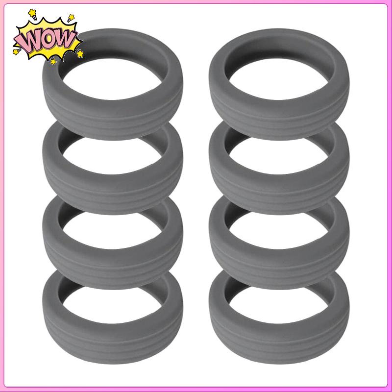 Bộ 8 Miếng silicone Bọc Bảo Vệ Bánh Xe Vali 1.9inch-2.5inch