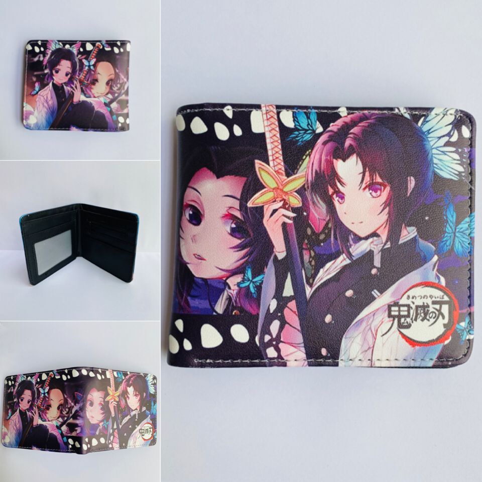 Ví Da Ngắn 12x10cm In Họa Tiết Hoạt Hình demon slayer kimetsu no yaiba tanjiro kamado
