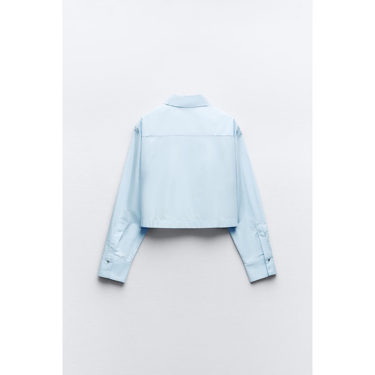 Áo sơ mi croptop Zara authentic
