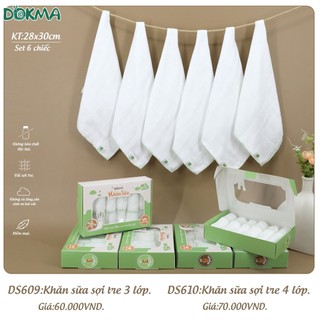 Khăn sữa sơ sinh 3 lớp, 4 lớp dokma, khăn muslin 2 lớp.