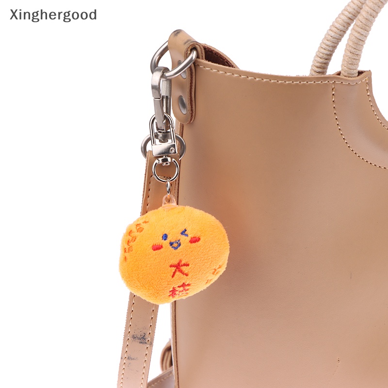 Xinghergood Móc Chìa Khóa Xe Hơi / Ba Lô / Túi Xách Hình Quả Cam Nhồi Bông Cá Tính Sáng Tạo xhg