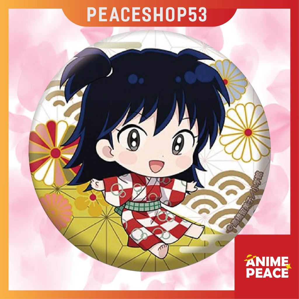 Huy hiệu InuYasha Phụ Kiện Anime Manga Khuyển Dạ Xoa HH65