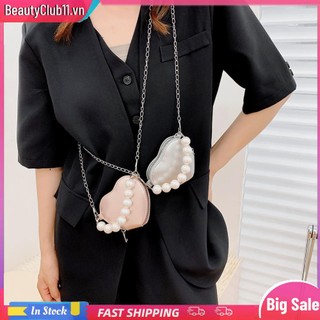 Túi đeo chéo vai mini hình trái tim thời trang dành cho nữ