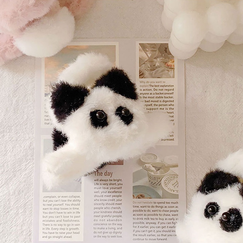 Dễ Thương Kẹp Tóc Hình Thỏ / Gấu Trúc / Cá Mập Nhồi Bông Đáng