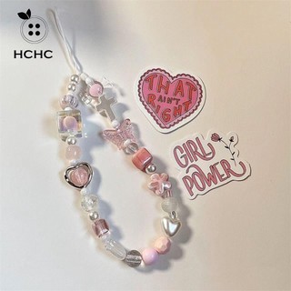 Hchc Dây Đeo Điện Thoại y2k Màu Hồng Ngọt Ngào Phong Cách kawaii Ngôi Sao Trái Tim Gấu Máy Ảnh