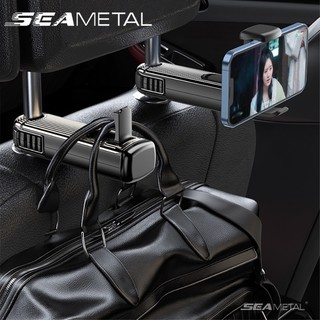 móc xe SEAMETAL Móc Treo Đồ Gắn Sau Ghế Xe Hơi Xoay 360 Độ Tiện Dụng ° Móc Treo Điện Thoại Xoay Được Có Thể Gập Lại Tiện Dụng