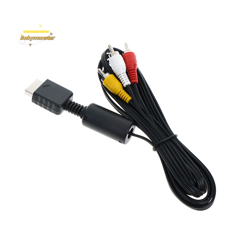Dây Cáp Âm Thanh av Cho ps2 ps3 play station console [Mới]