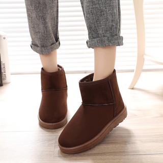 Giày bốt cotton cổ thấp màu sắc cơ bản dành cho nữ 5854