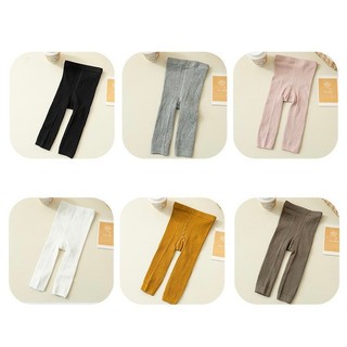 Quần legging cho bé chất len tăm mặc thu đông màu trơn