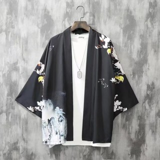 Áo Sơ Mi Tay Lửng Phong Cách Hanfu Trung Hoa Cổ Điển Mùa Hè Cho Nam