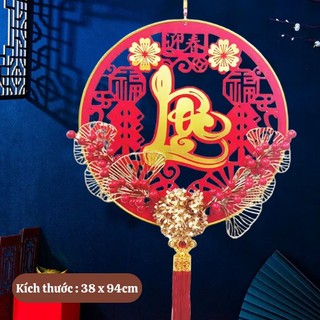 Liễng treo đỏ may mắn - dải treo tết phúc lộc thọ gọi tài lộc thần tài cầu may mắn, tài lộc vào nhà